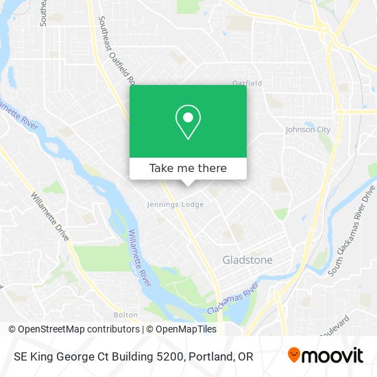 Mapa de SE King George Ct Building 5200