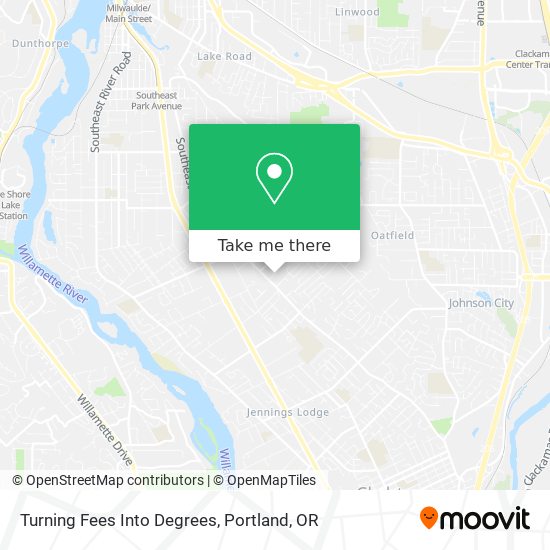 Mapa de Turning Fees Into Degrees