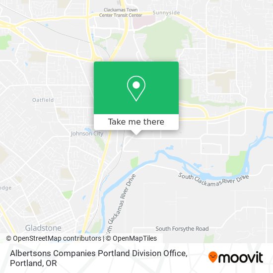 Mapa de Albertsons Companies Portland Division Office