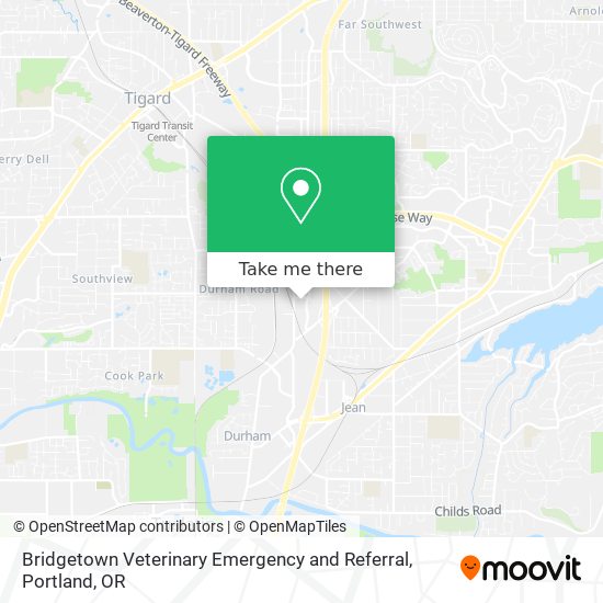 Bridgetown Veterinary Emergency and Referral map