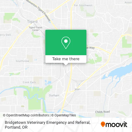 Bridgetown Veterinary Emergency and Referral map