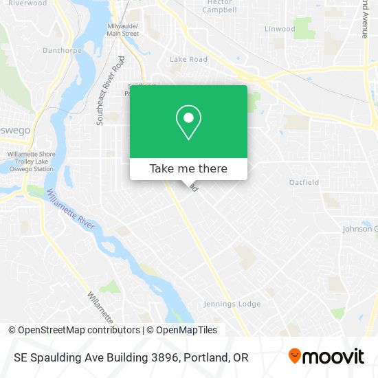 Mapa de SE Spaulding Ave Building 3896