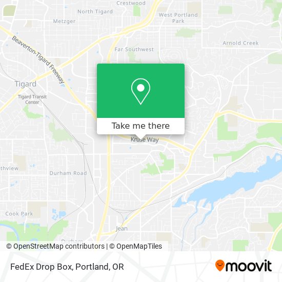 FedEx Drop Box map