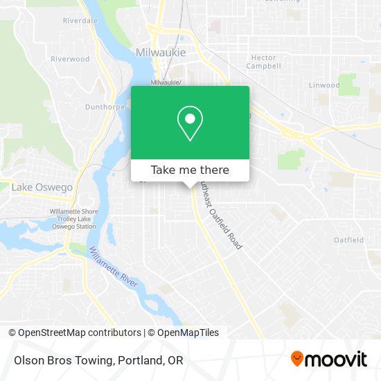 Olson Bros Towing map