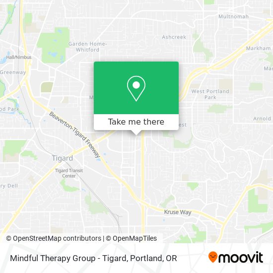Mapa de Mindful Therapy Group - Tigard