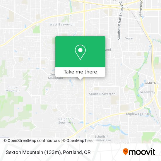 Sexton Mountain (133m) map