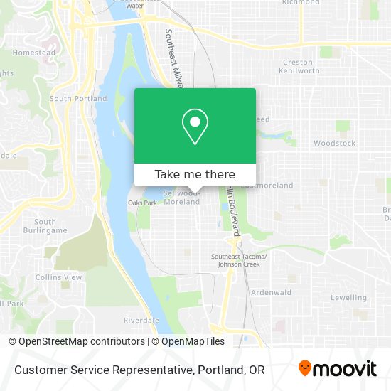 Customer Service Representative map