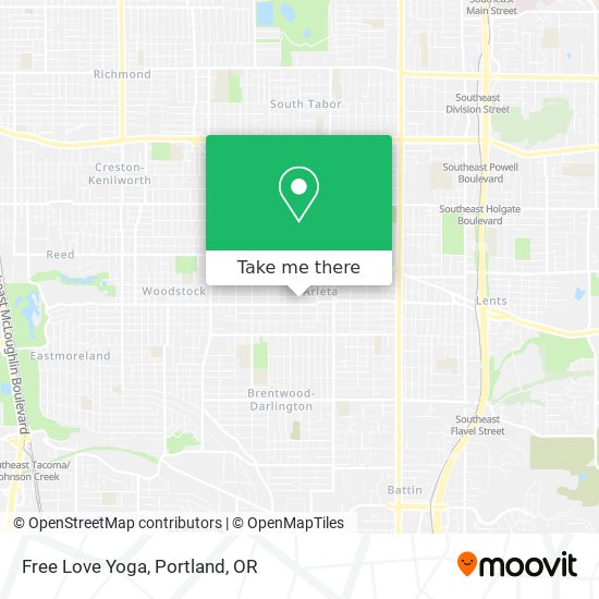Mapa de Free Love Yoga