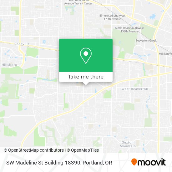 Mapa de SW Madeline St Building 18390