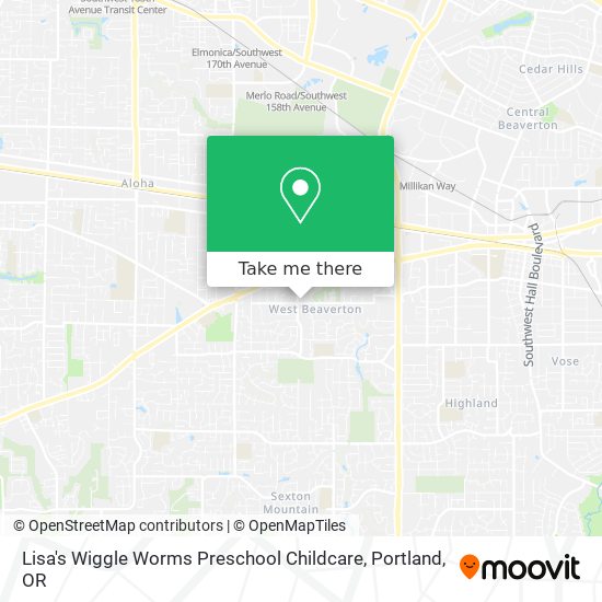 Mapa de Lisa's Wiggle Worms Preschool Childcare