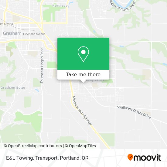 E&L Towing, Transport map