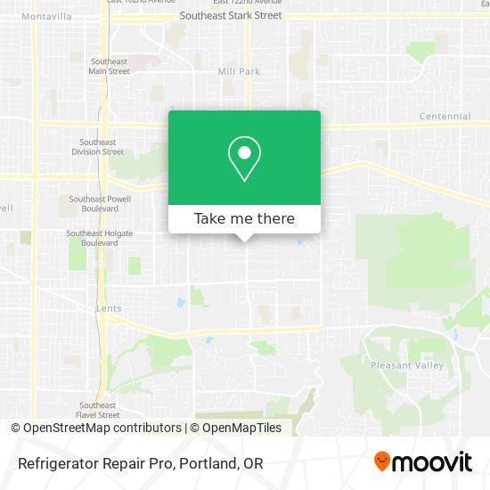 Mapa de Refrigerator Repair Pro