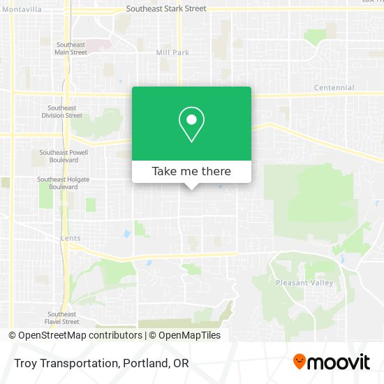 Troy Transportation map