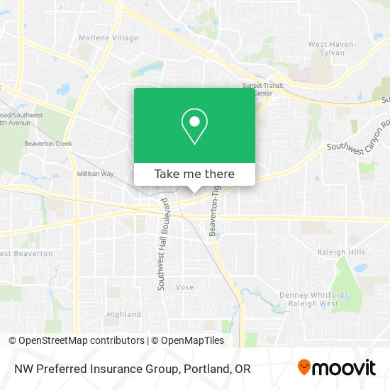 Mapa de NW Preferred Insurance Group