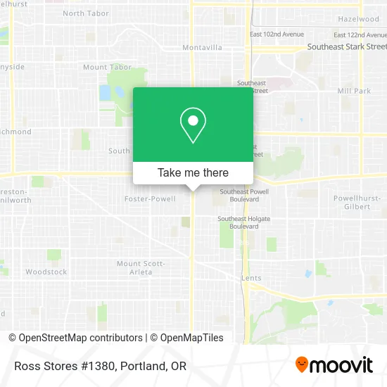 Ross Stores #1380 map