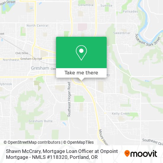 Shawn McCrary, Mortgage Loan Officer at Onpoint Mortgage - NMLS #118320 map