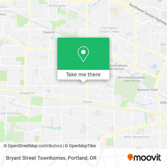 Bryant Street Townhomes map