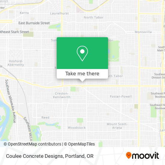 Coulee Concrete Designs map