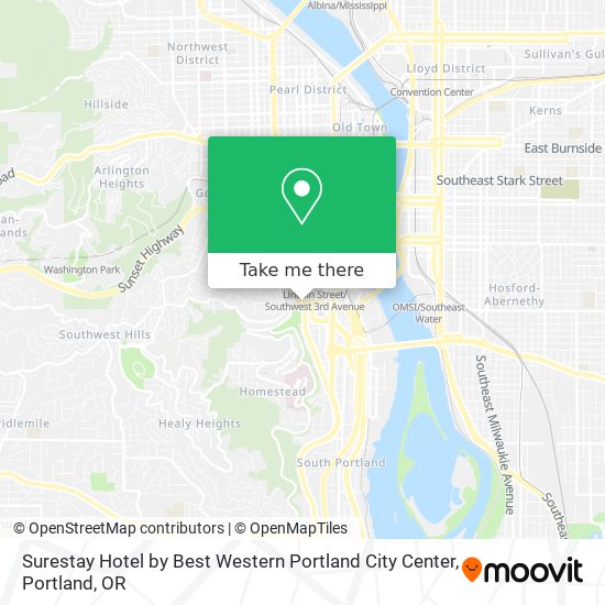 Mapa de Surestay Hotel by Best Western Portland City Center