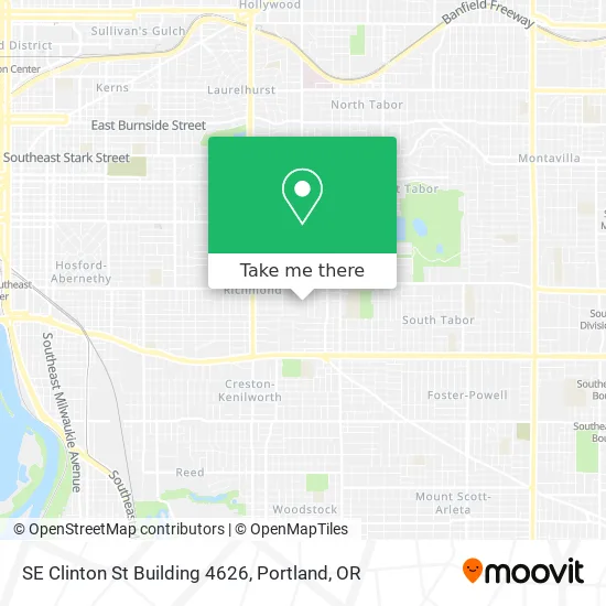 SE Clinton St Building 4626 map