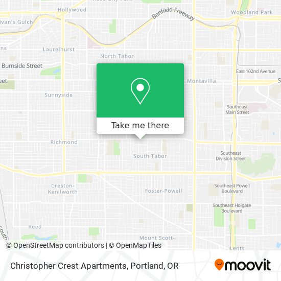 Christopher Crest Apartments map
