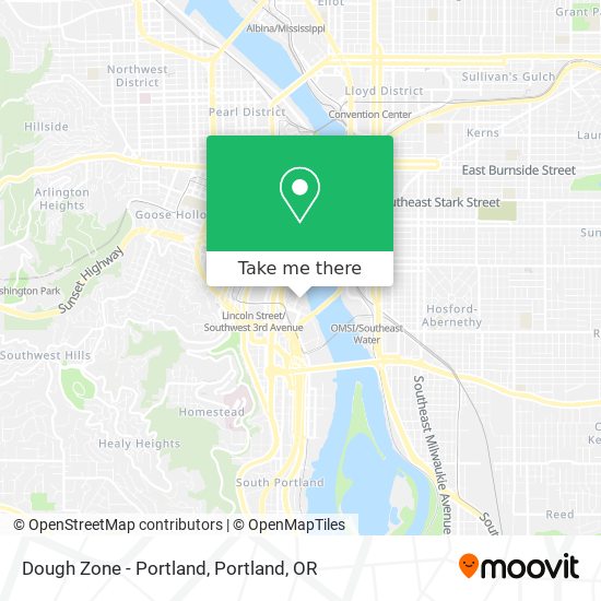 Mapa de Dough Zone - Portland