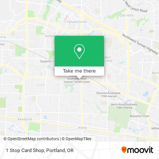 1 Stop Card Shop map