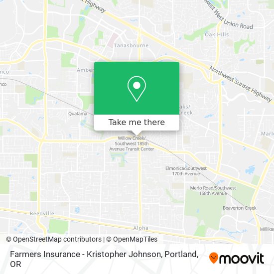 Farmers Insurance - Kristopher Johnson map