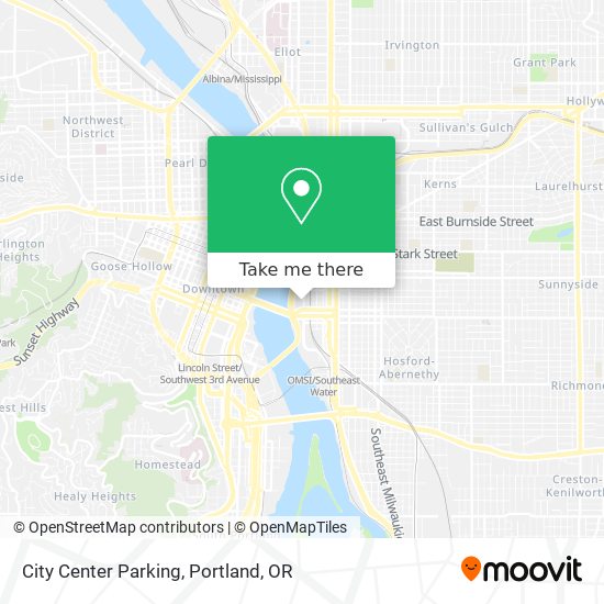 Mapa de City Center Parking