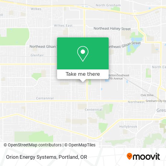 Orion Energy Systems map