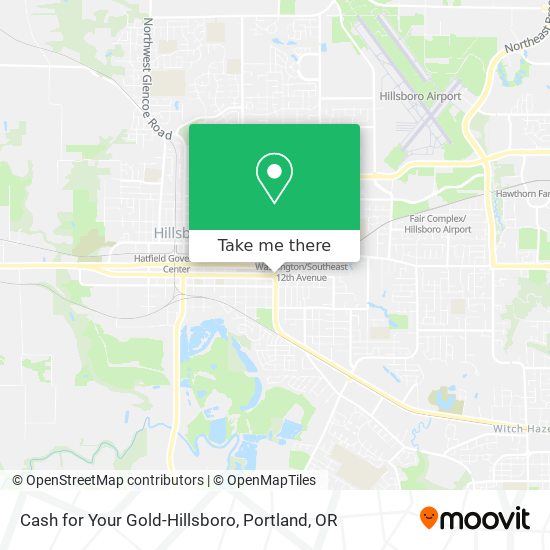 Cash for Your Gold-Hillsboro map