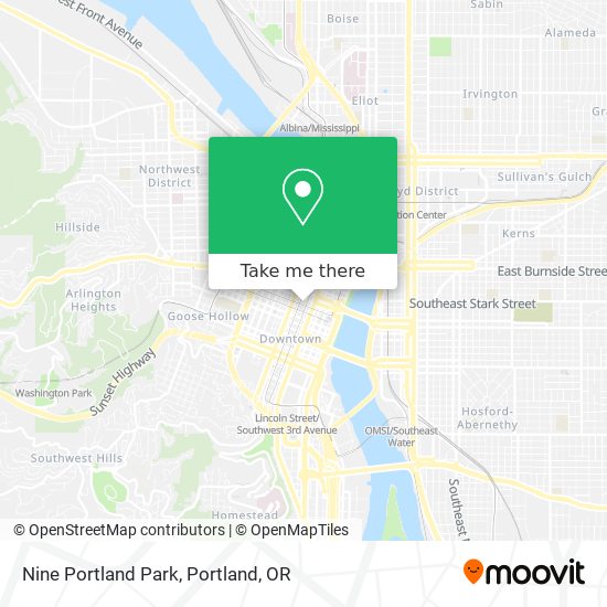 Mapa de Nine Portland Park