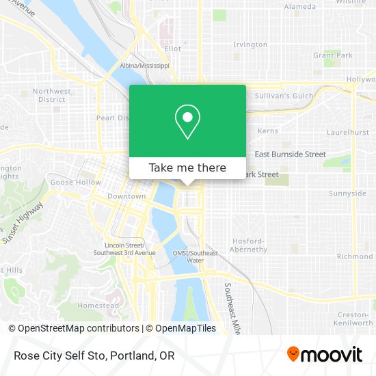 Mapa de Rose City Self Sto