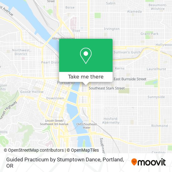 Mapa de Guided Practicum by Stumptown Dance