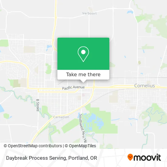 Daybreak Process Serving map
