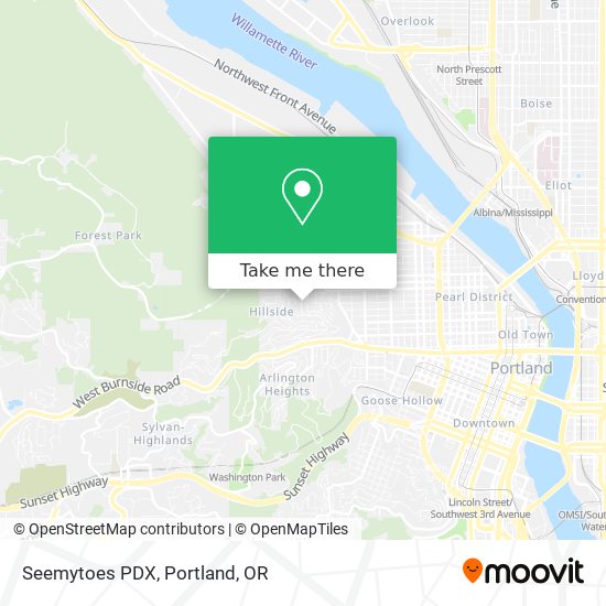 Seemytoes PDX map
