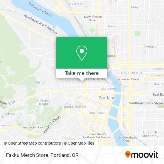 Fakku Merch Store map