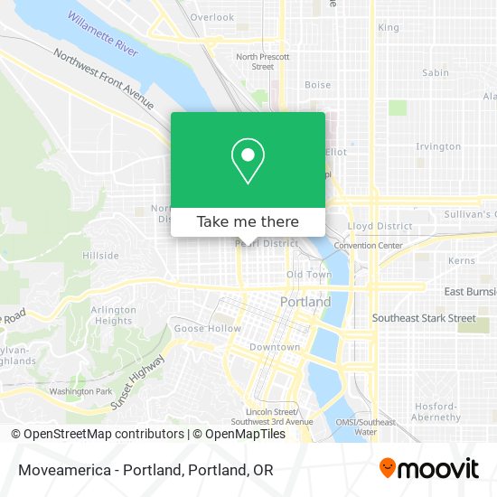 Moveamerica - Portland map