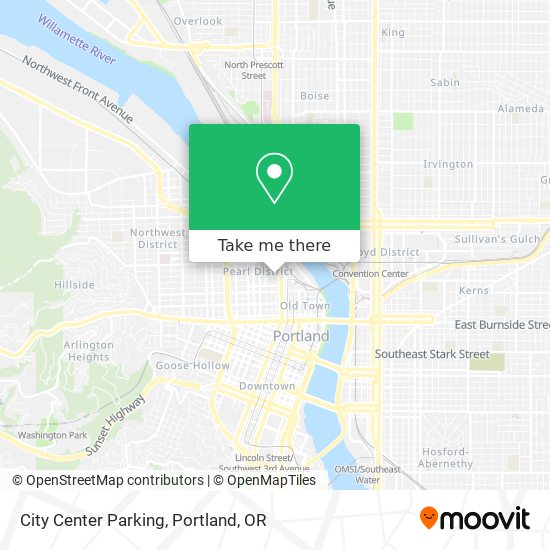 City Center Parking map