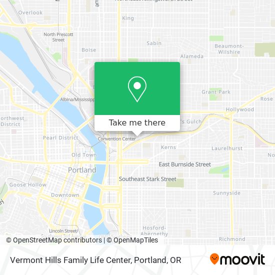 Vermont Hills Family Life Center map