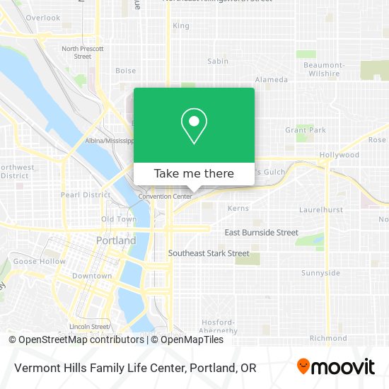 Mapa de Vermont Hills Family Life Center