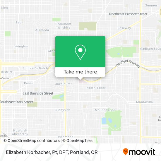 Elizabeth Korbacher, Pt, DPT map
