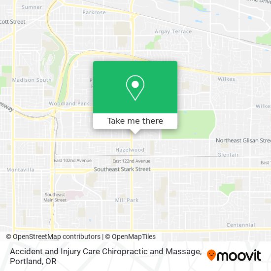 Mapa de Accident and Injury Care Chiropractic and Massage