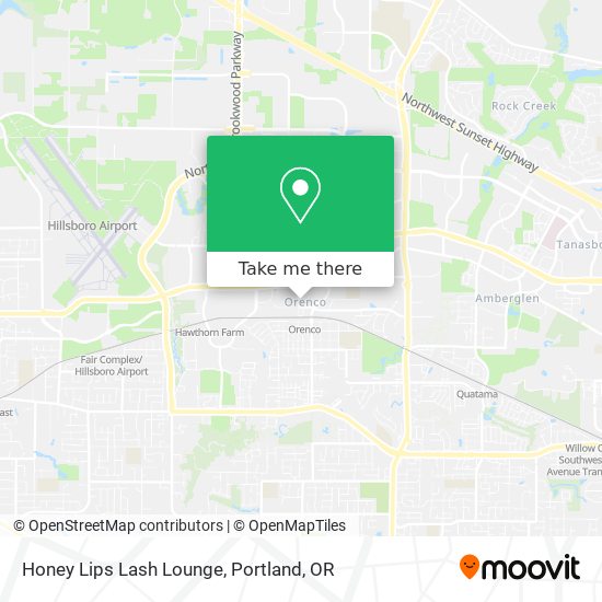 Mapa de Honey Lips Lash Lounge