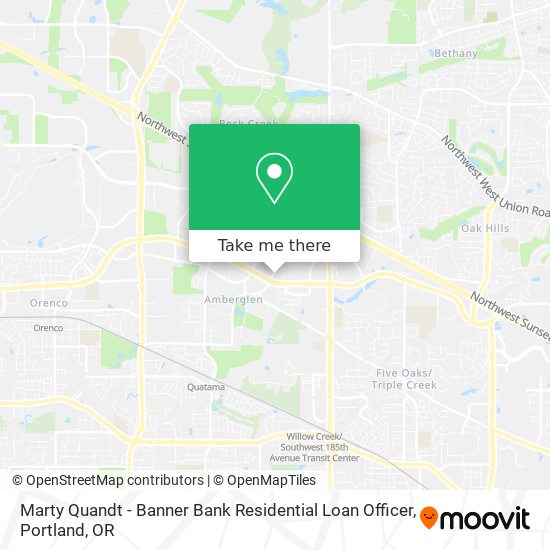Marty Quandt - Banner Bank Residential Loan Officer map