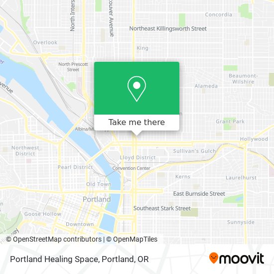 Mapa de Portland Healing Space