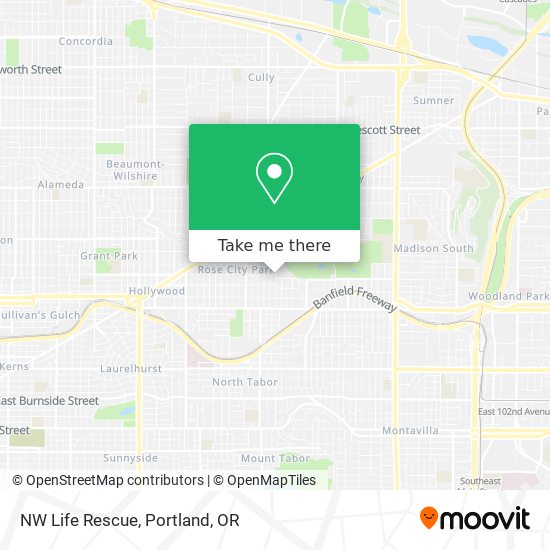 NW Life Rescue map