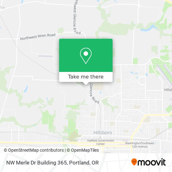 NW Merle Dr Building 365 map