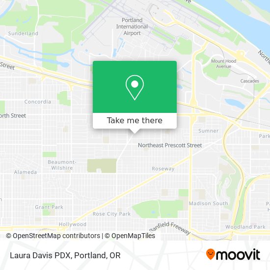 Mapa de Laura Davis PDX