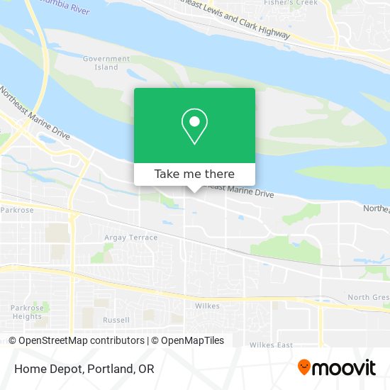 Home Depot map